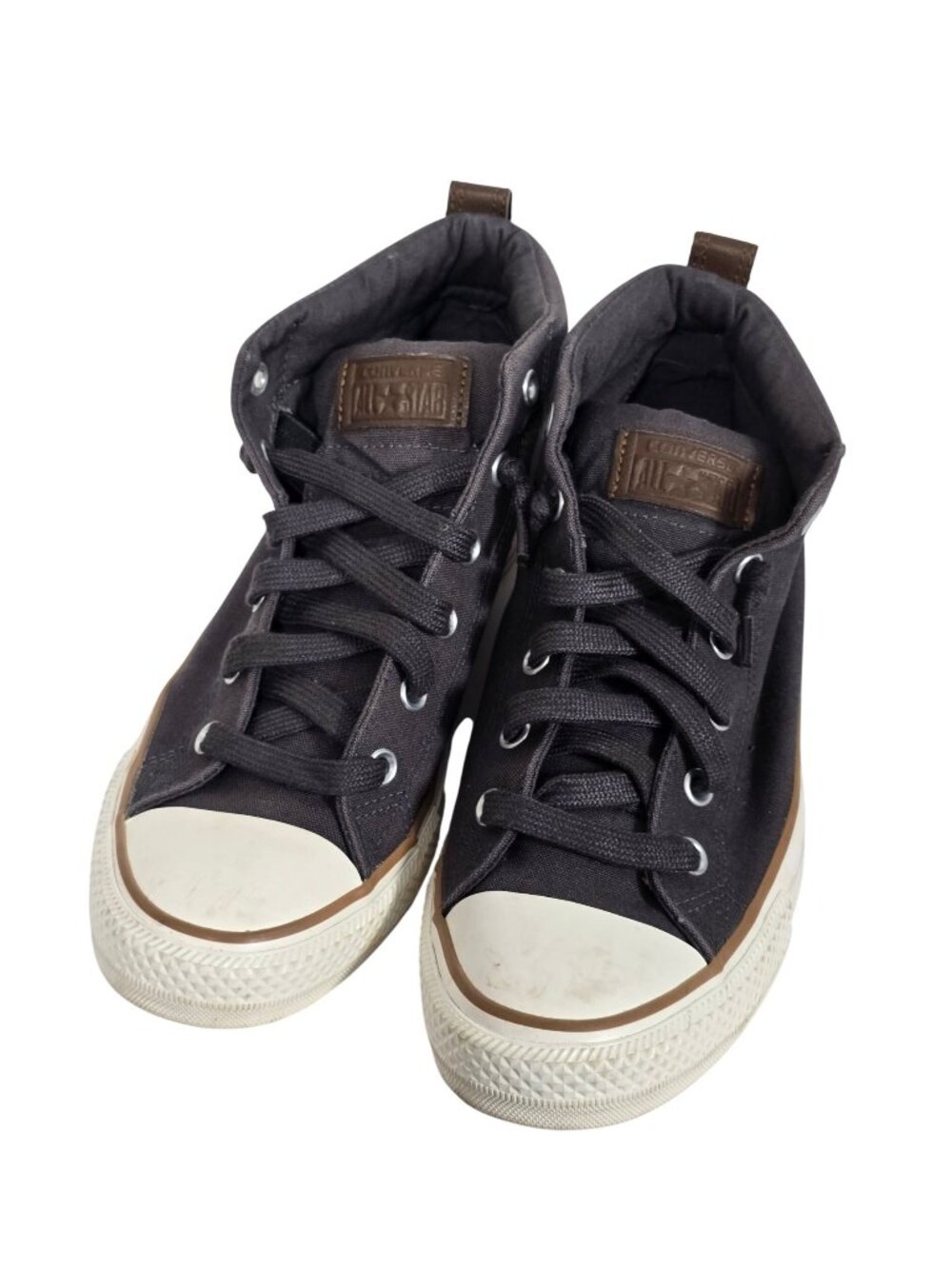 Converse All Star Mid Top Sneakers Men's US 8.5 Gray Canvas Casual Shoes